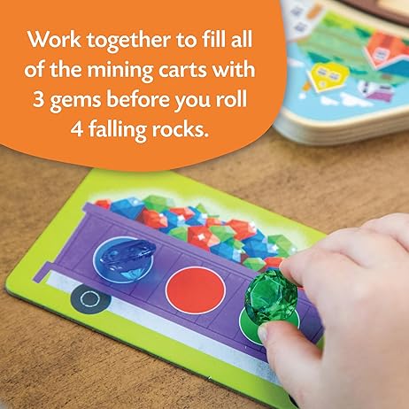 Round the Mountain Cooperative Train Game Peaceable Kingdom