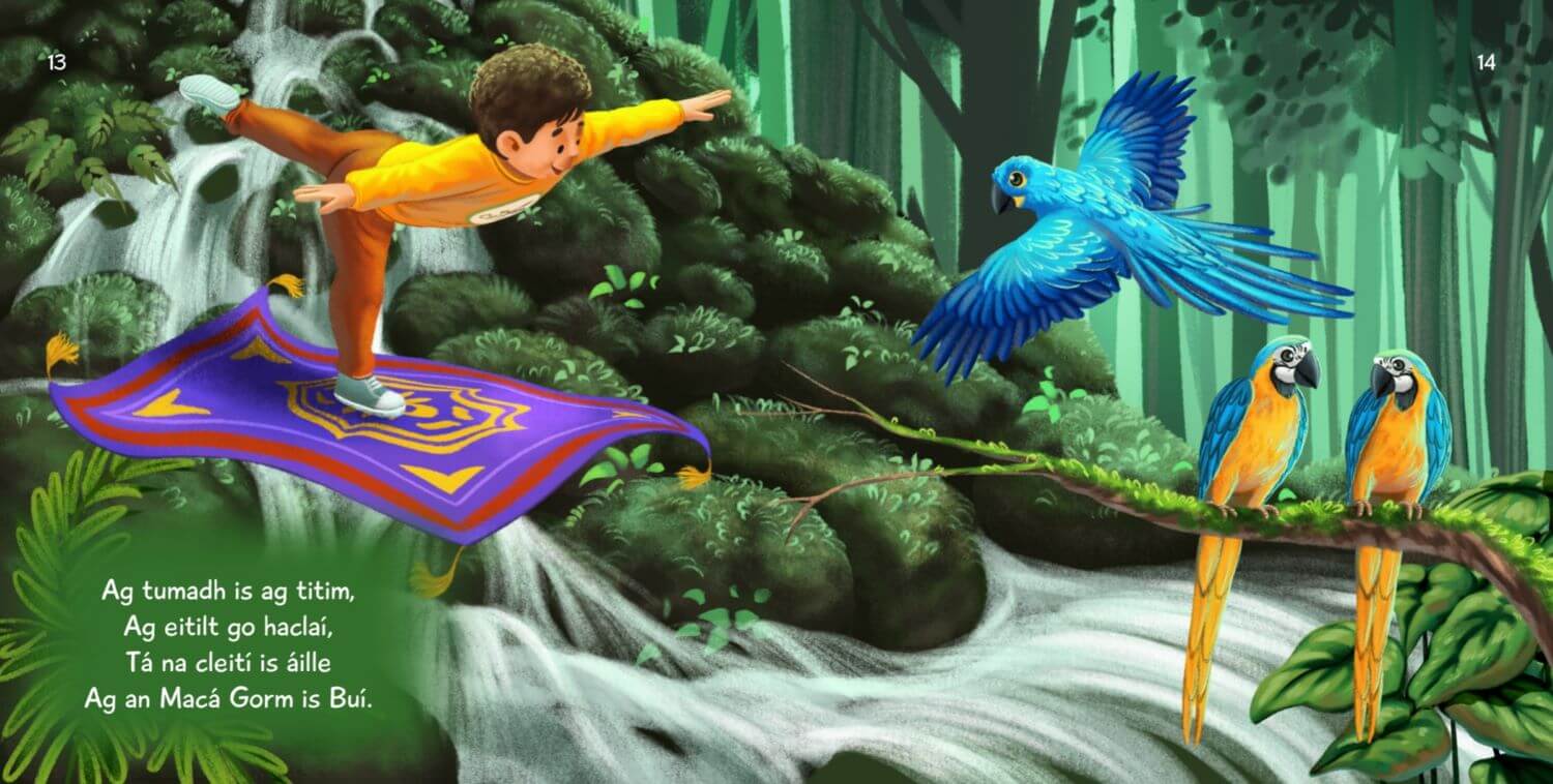 Diarmuid agus an Mata Yoga Draíochta san Amasóin