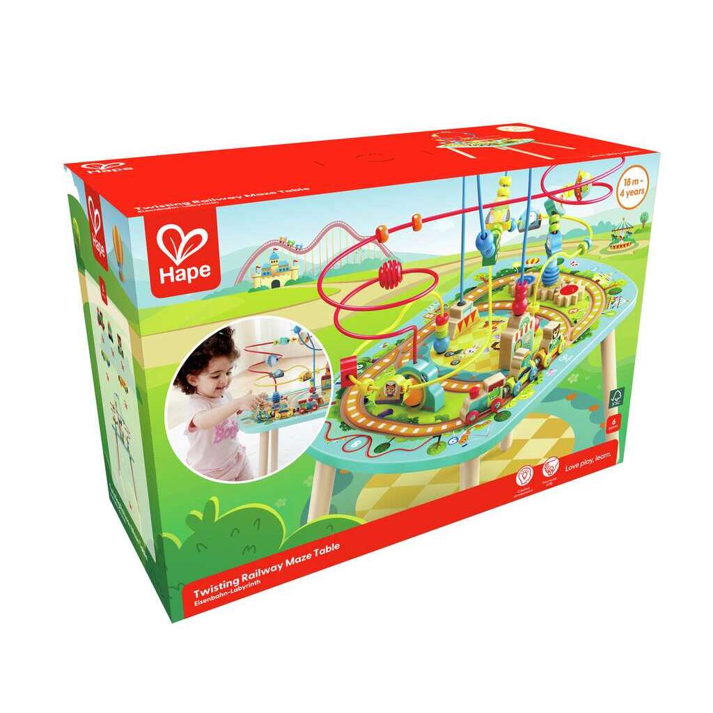 Twisting Railway Maze Table Hape