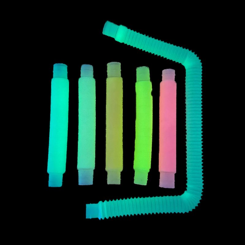 Fidget Stretch Tubes Glow in dark Pack Of 6