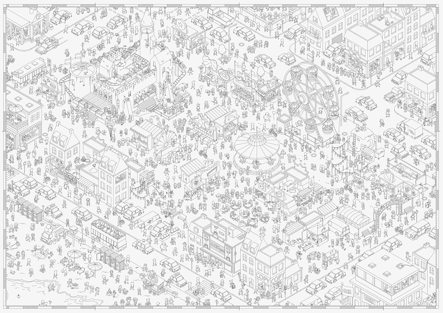 Micro Macro Jigsaw Funfair 500 piece