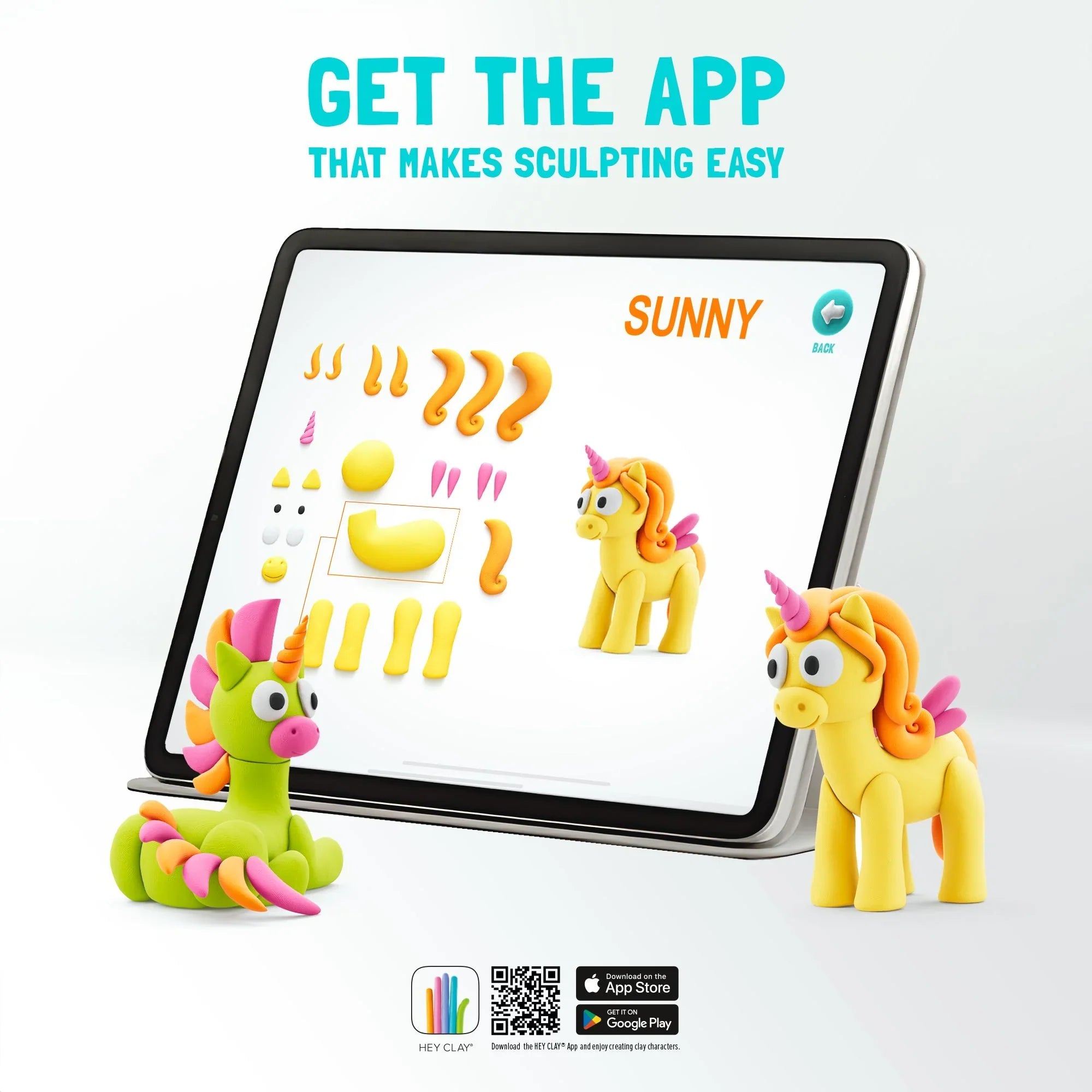 Hey Clay Unicorns 15 can Set