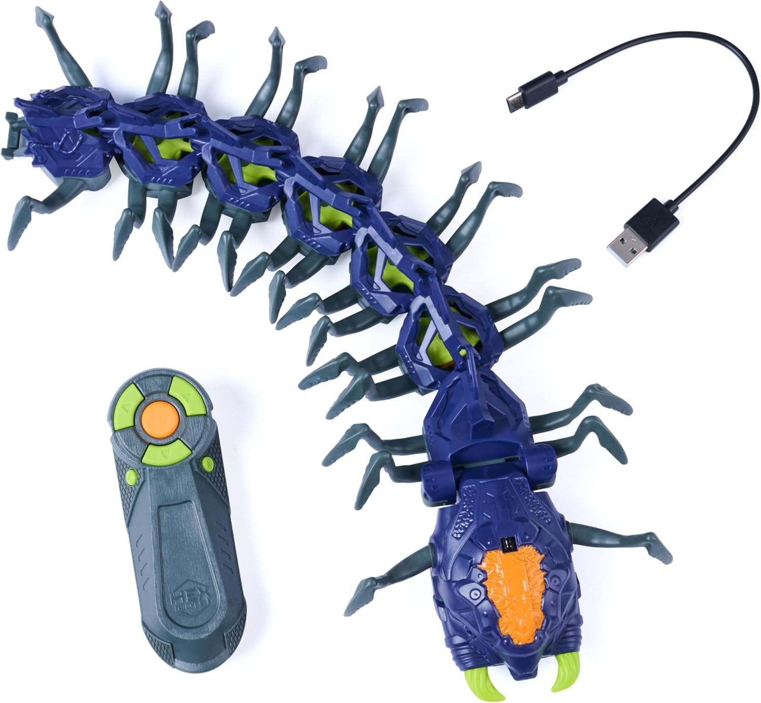 HEX BOTS Explodapede Remote Control Robot Centipede