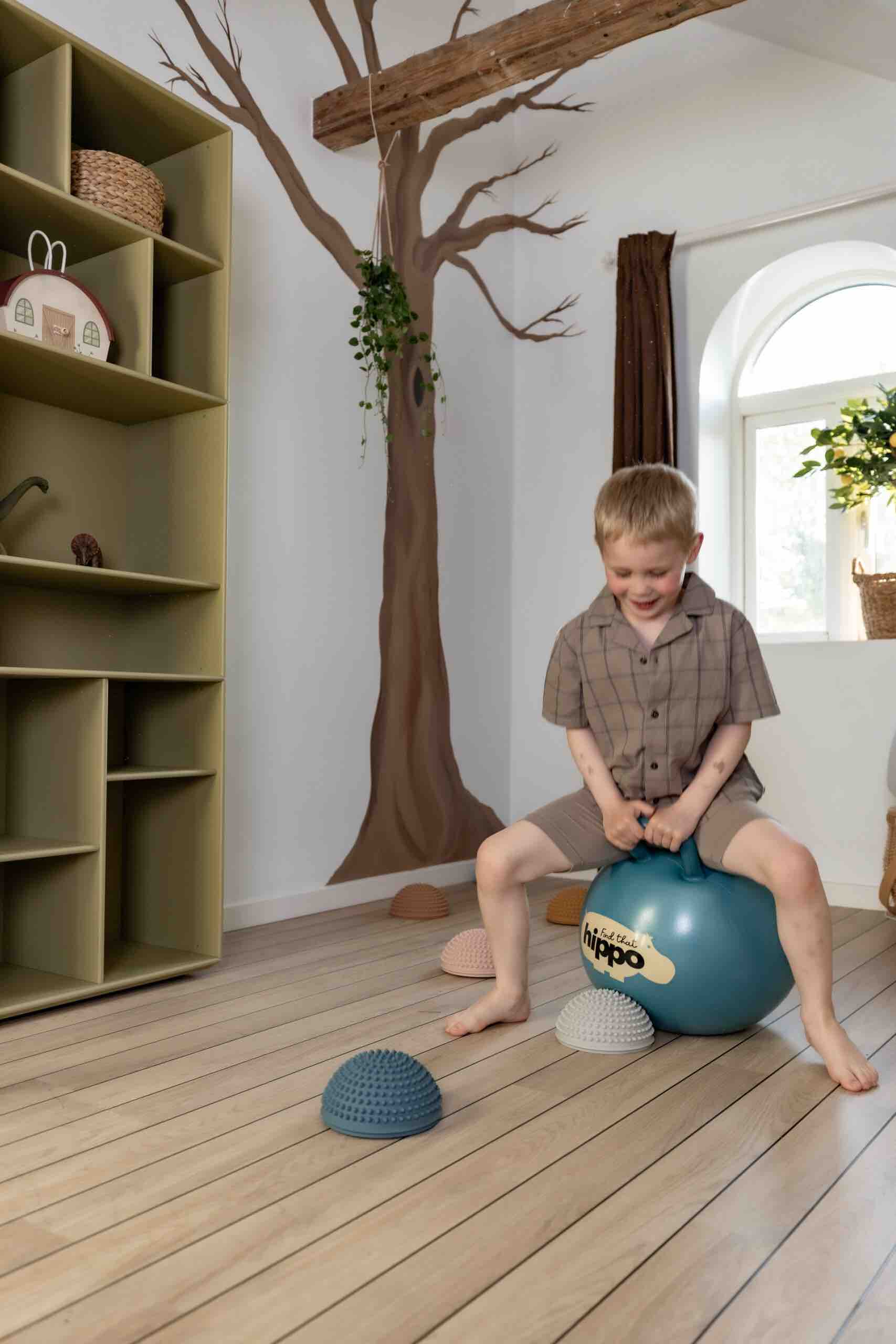 Find That Hippo Bouncing Ball Hopper Ball - Dark Cyan