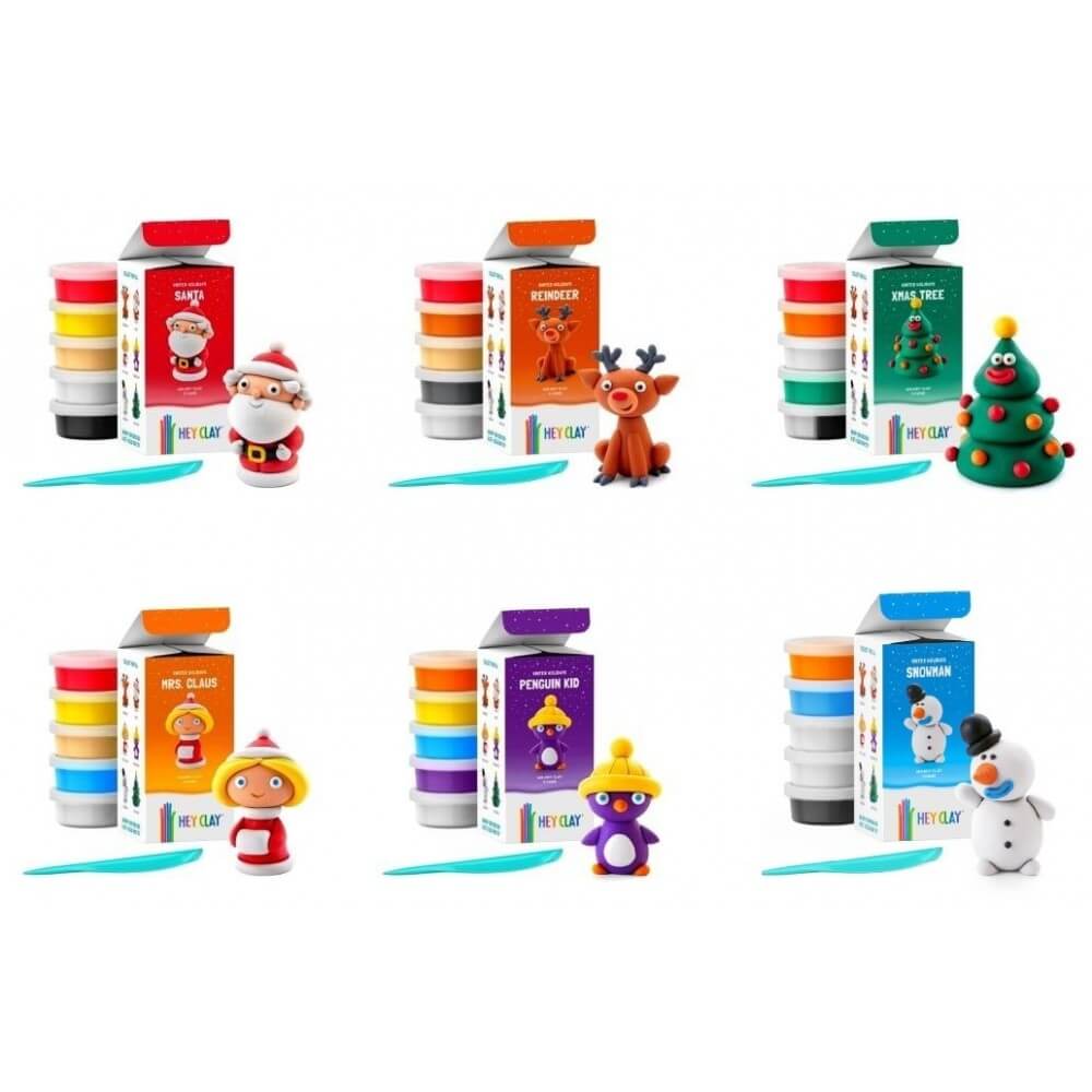 Hey Clay Winter Holidays 5 Cans Assorted one sent
