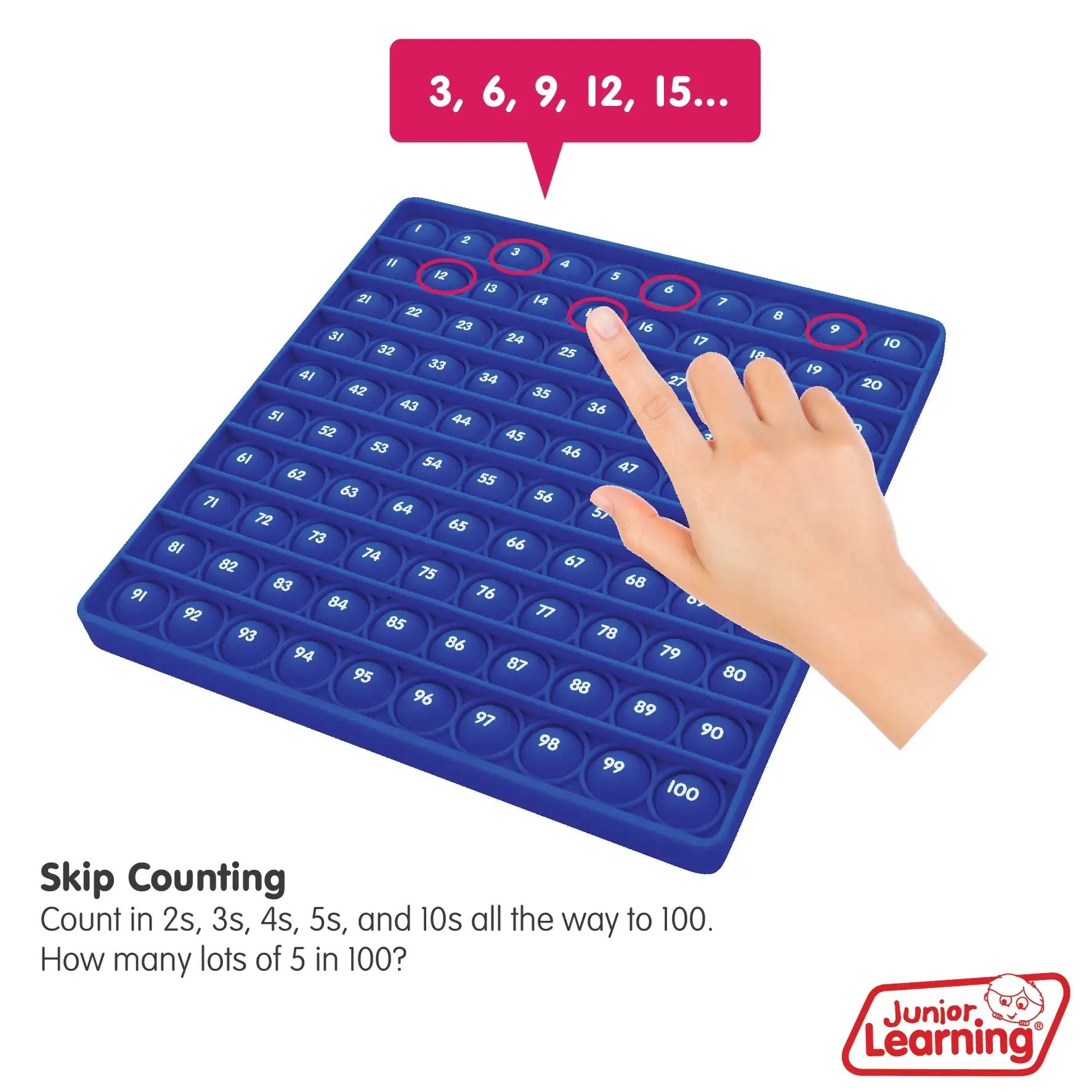 Junior Learning 100s Bubble Board