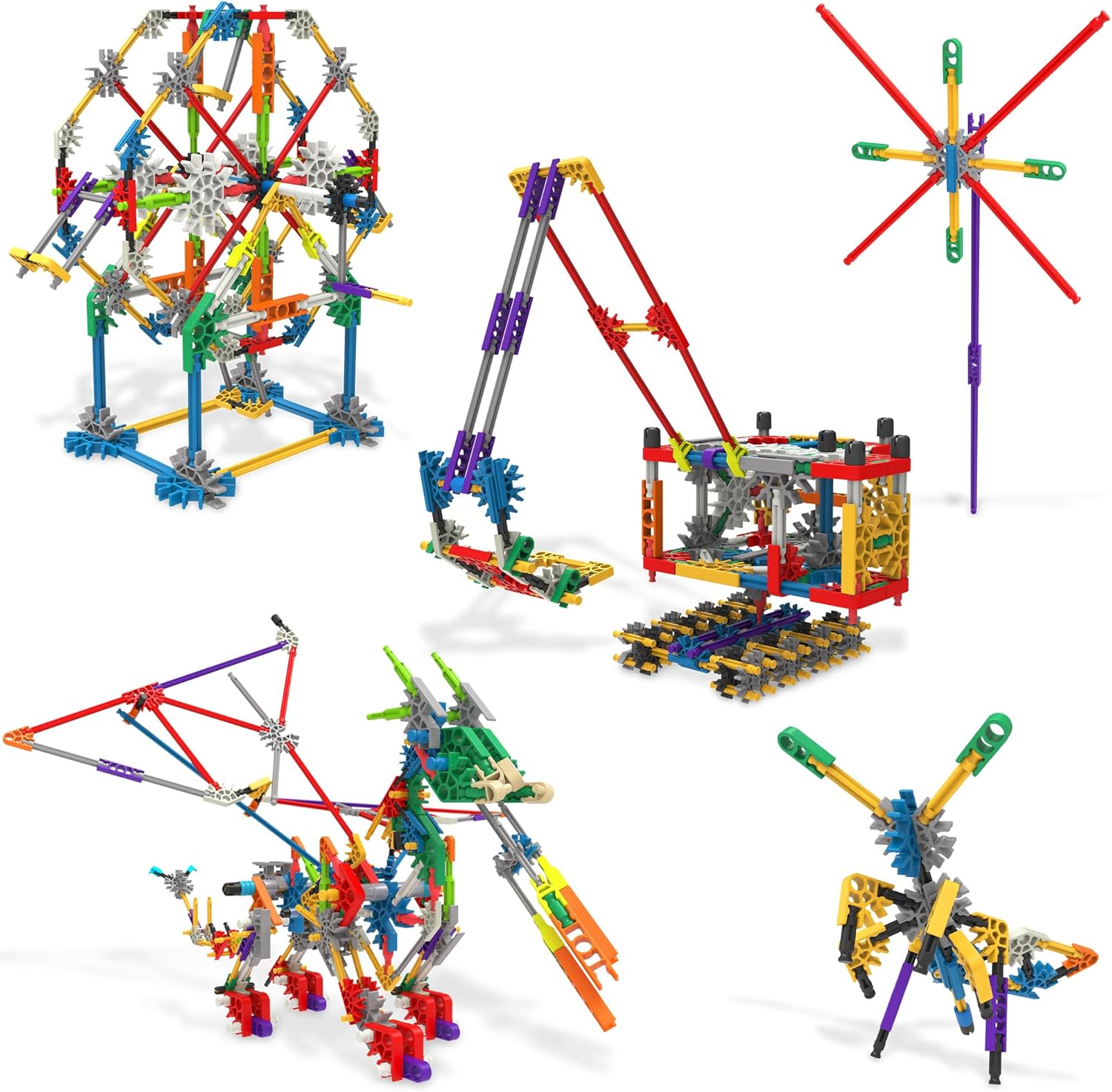 K'NEX 408Pc 80 Model Deluxe with Bag