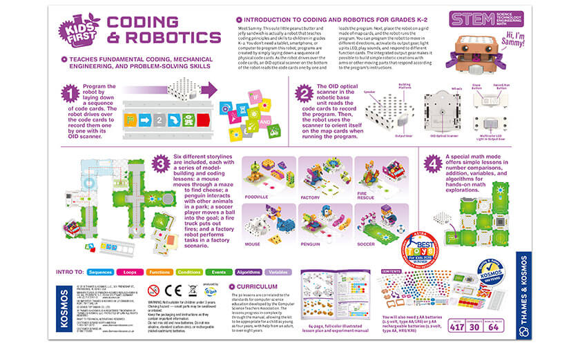 Kids First Coding & Robotics  Award Winning STEM Activity Set Age 4 - 8