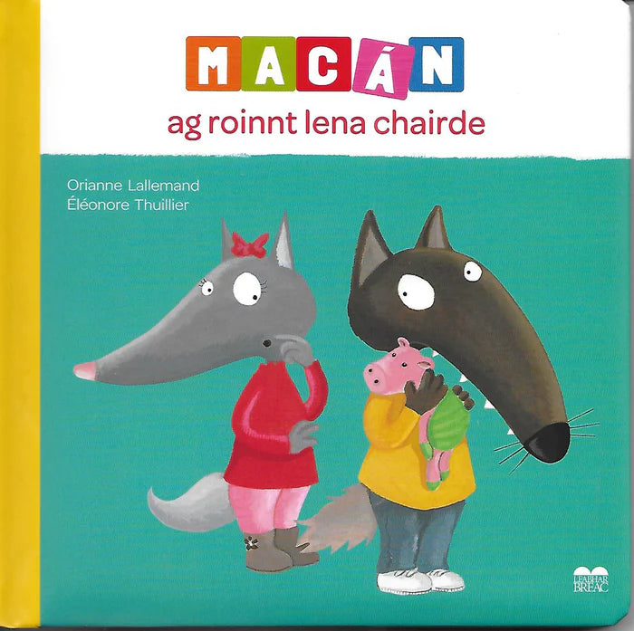 Macan ag roinnt lena chairde