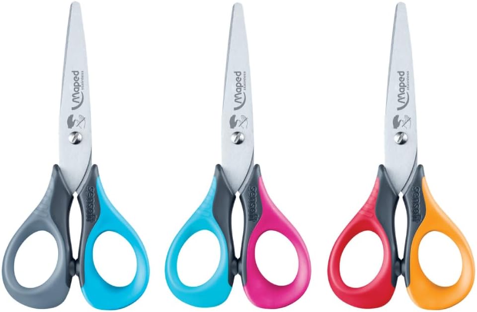 Maped Essentials 13cm Soft Grip Left Handed Scissors
