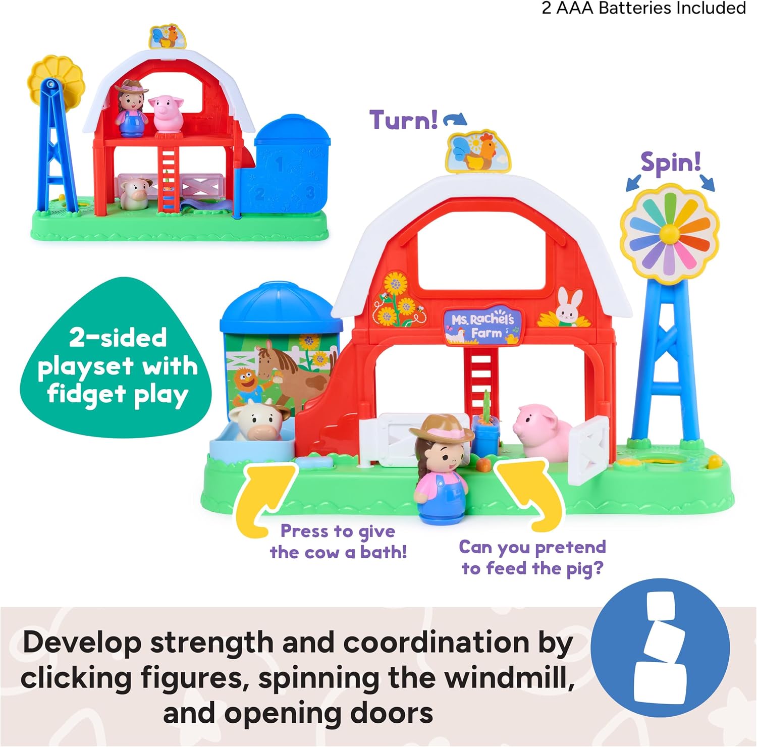Ms. Rachel My First Learning Farm with Songs, Phrases & Animal Figures