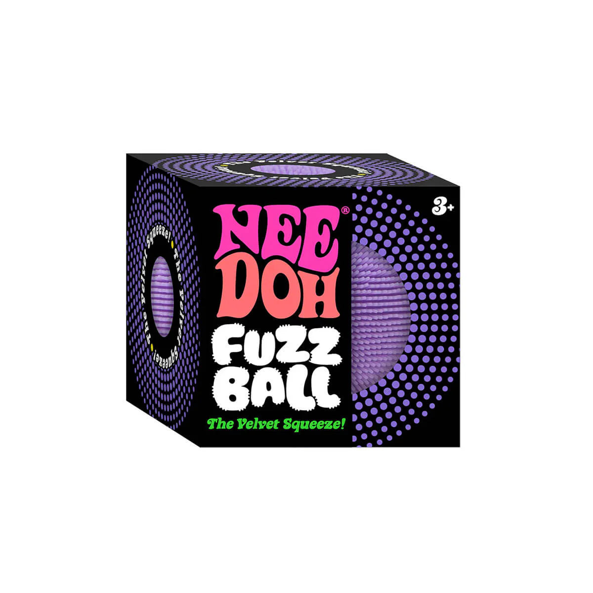 NeeDoh Fuzz Ball Velvet Squeeze (Colors May Vary)
