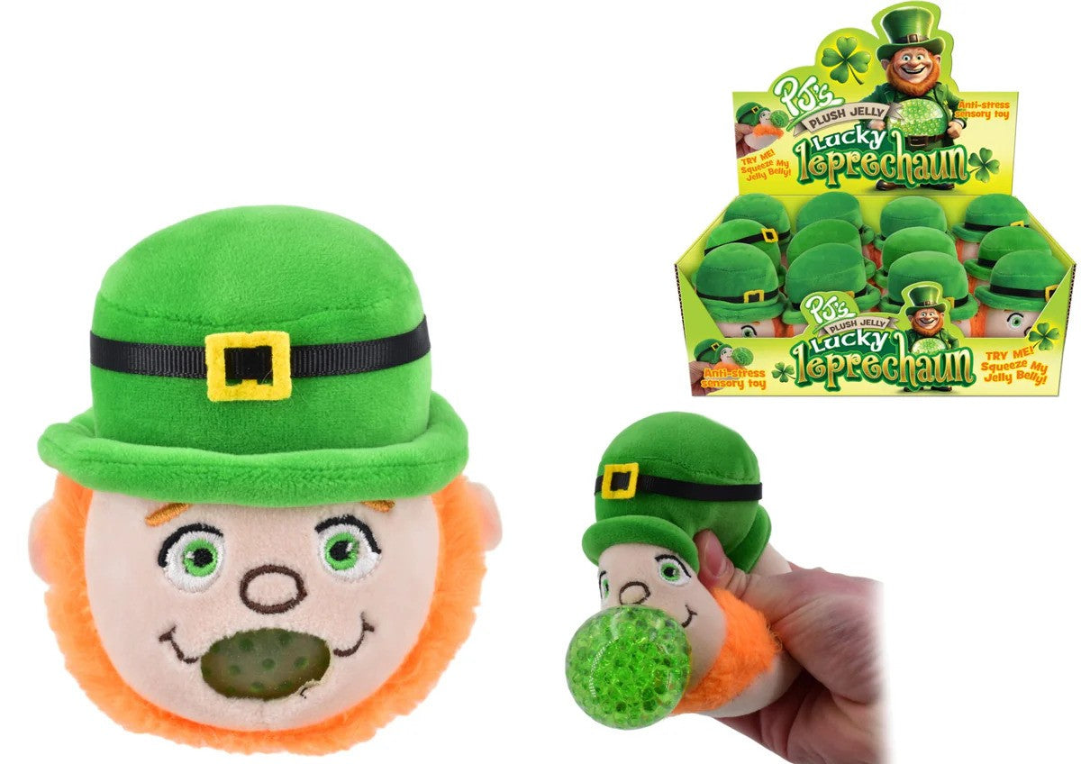 PJ's Plush Jelly Lucky Leprechaun Anti-Stress Sensory Toy