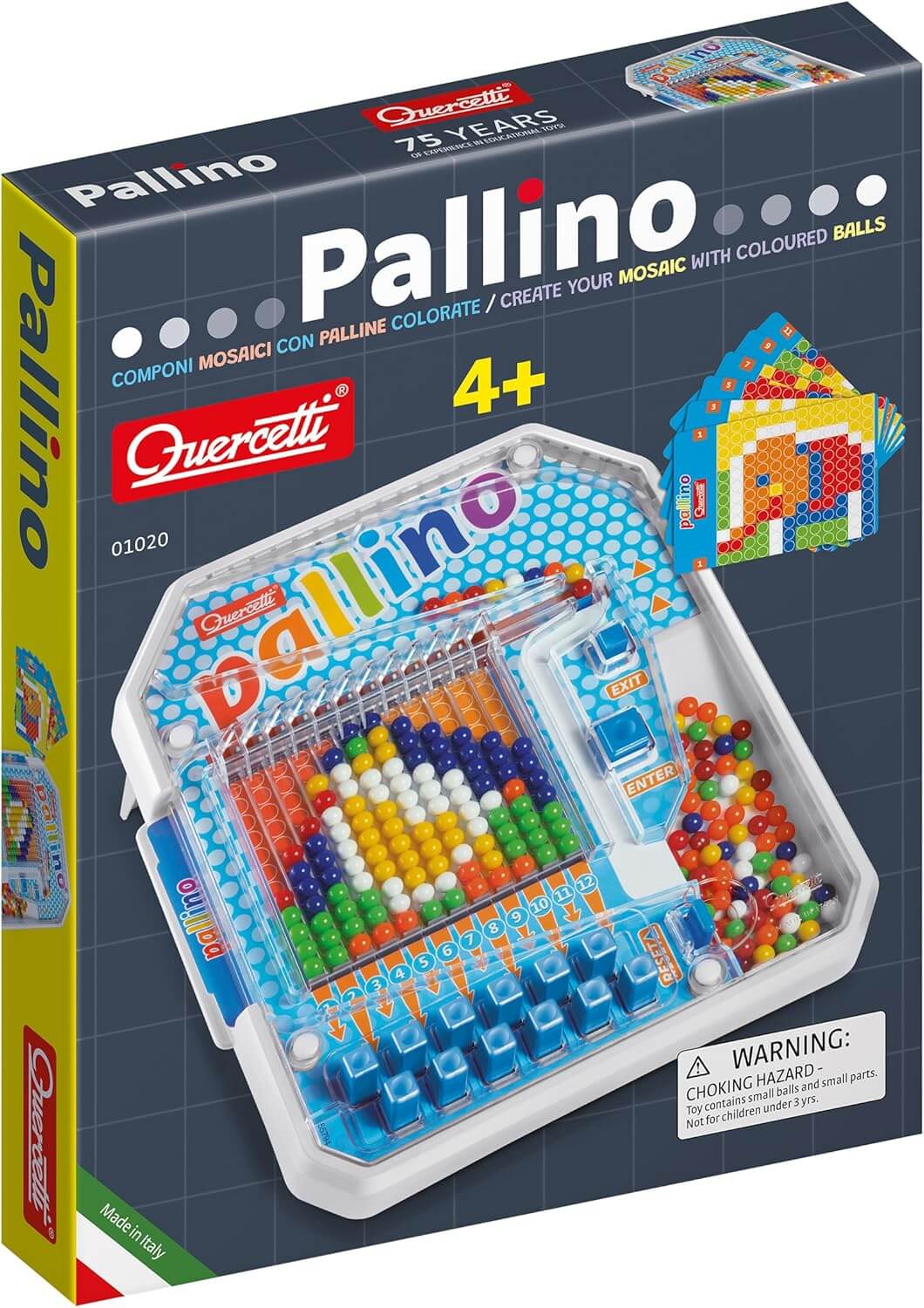 Quercetti Pallino Patterns Game – Educational Coding & Mosaic Toy (Ages 4‑8)