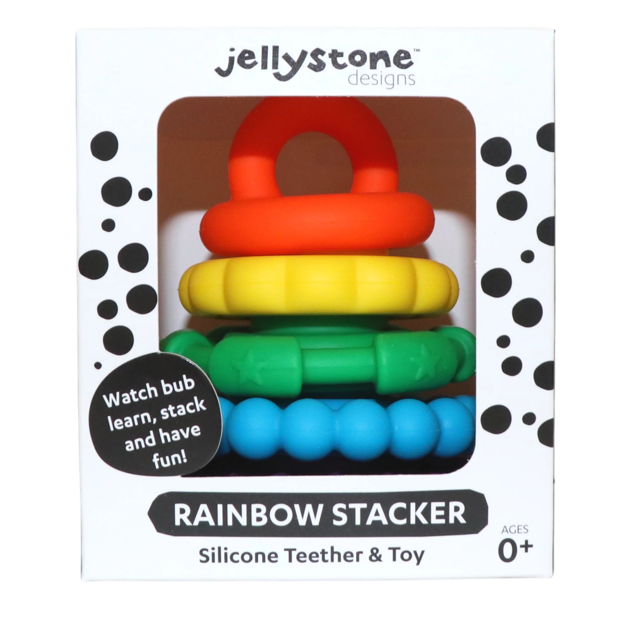 Jellystone - Rainbow Stacker & Teether Toy