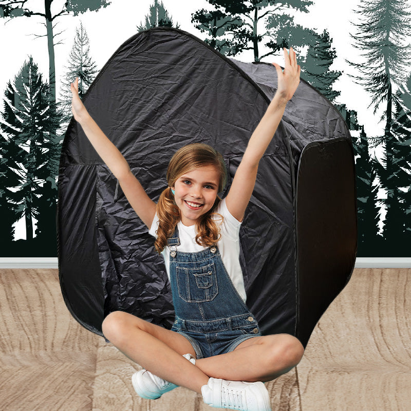 Black Sensory Pop Up Tent with Carry Case