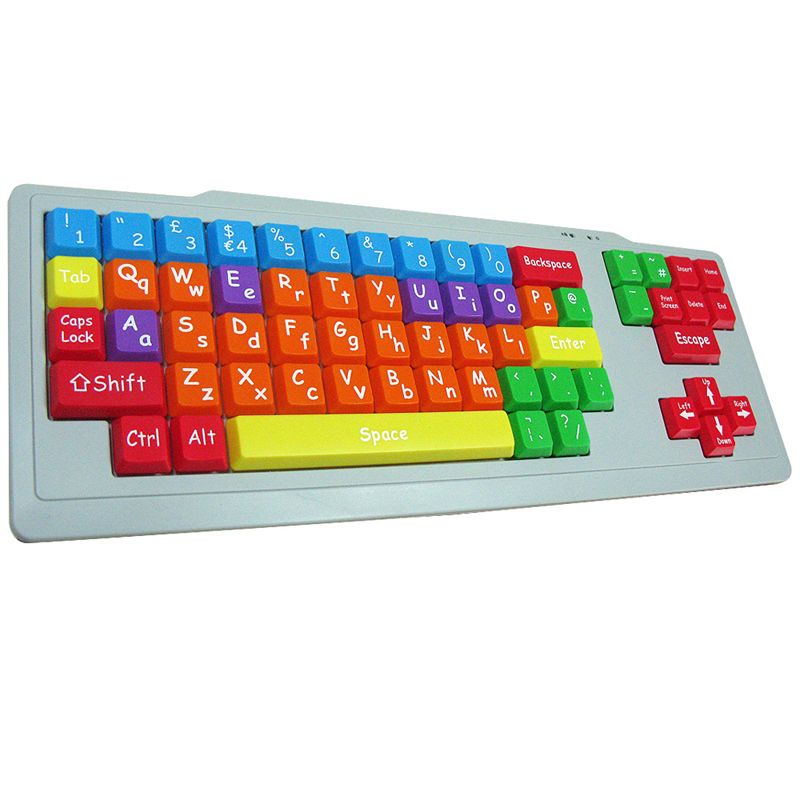 USB Children’s Keyboard with Large Colour-Coded Keys