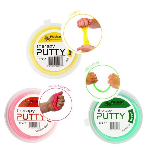 Playlearn Therapy Putty – 3 Pack (3 Colours, 3 Strengths)