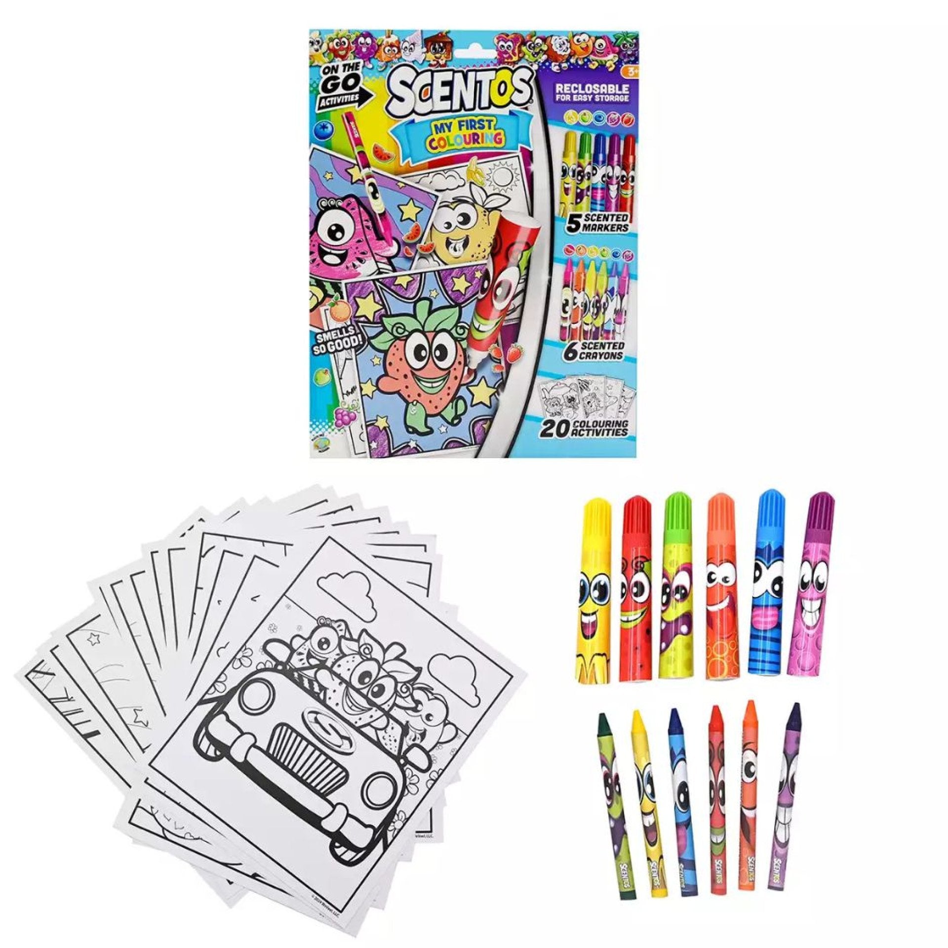 Scentos On The Go My First Colouring