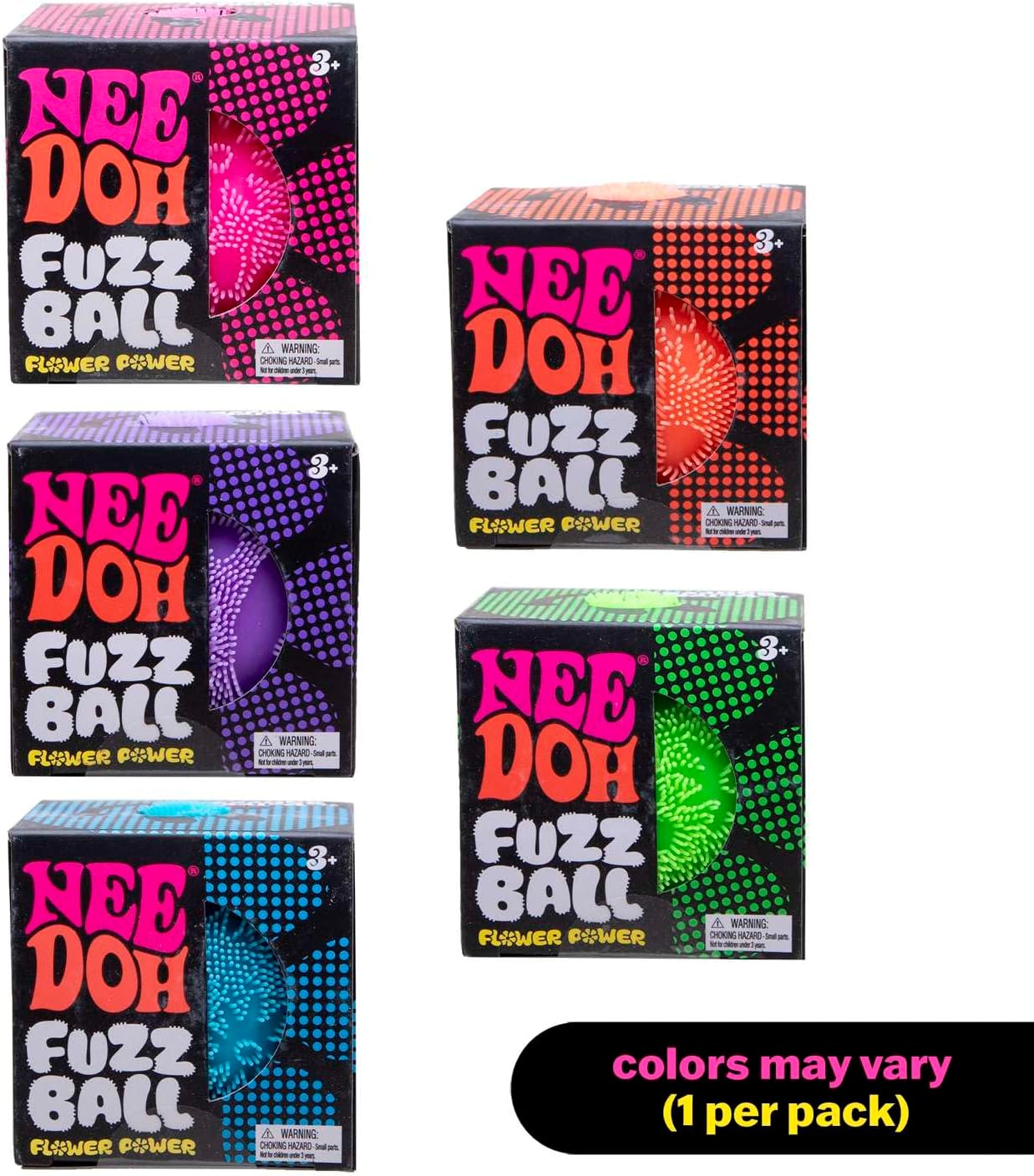 NeeDoh Fuzz Ball Flower Power