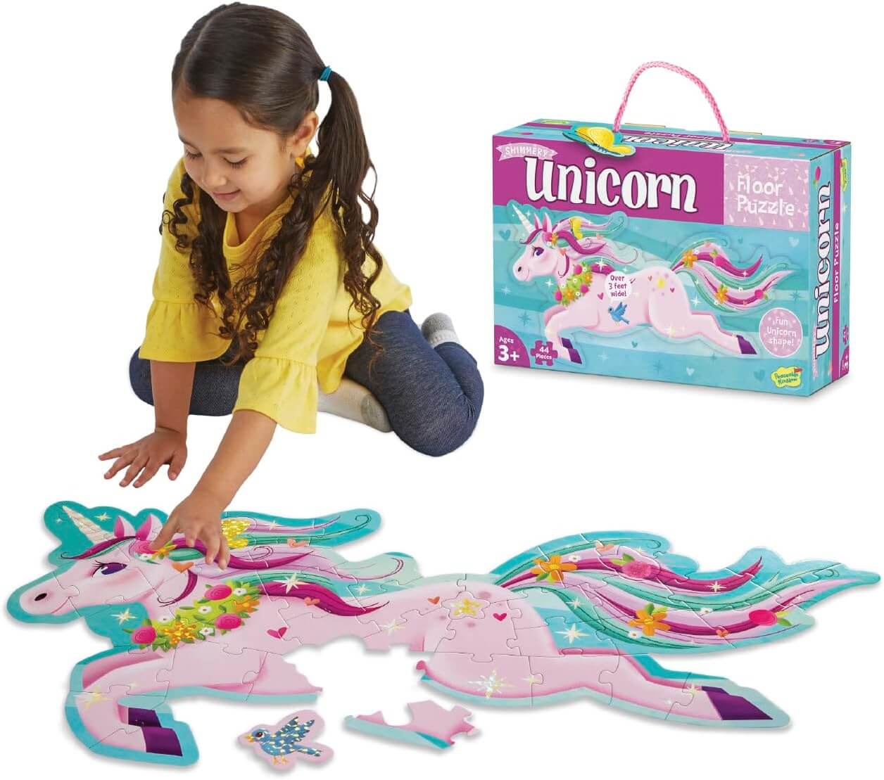 Shimmery Unicorn Giant Floor Jigsaw Puzzle