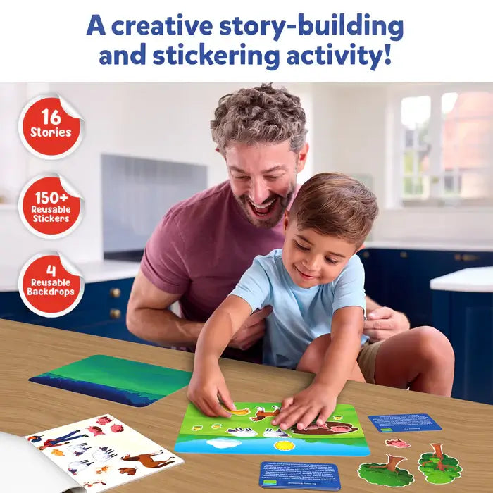 Skillmatics Reusable Sticker Stories: Animal Adventure