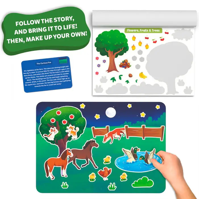 Skillmatics Reusable Sticker Stories: Animal Adventure