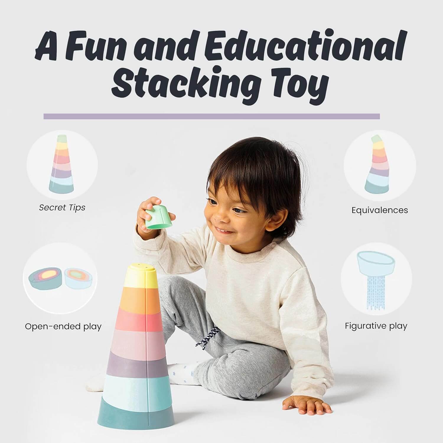 Oppi Stak - Baby Stacking Toy