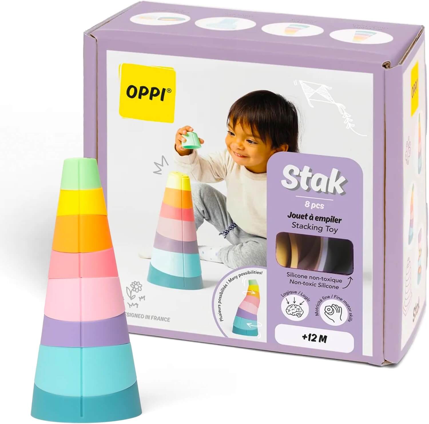 Oppi Stak - Baby Stacking Toy