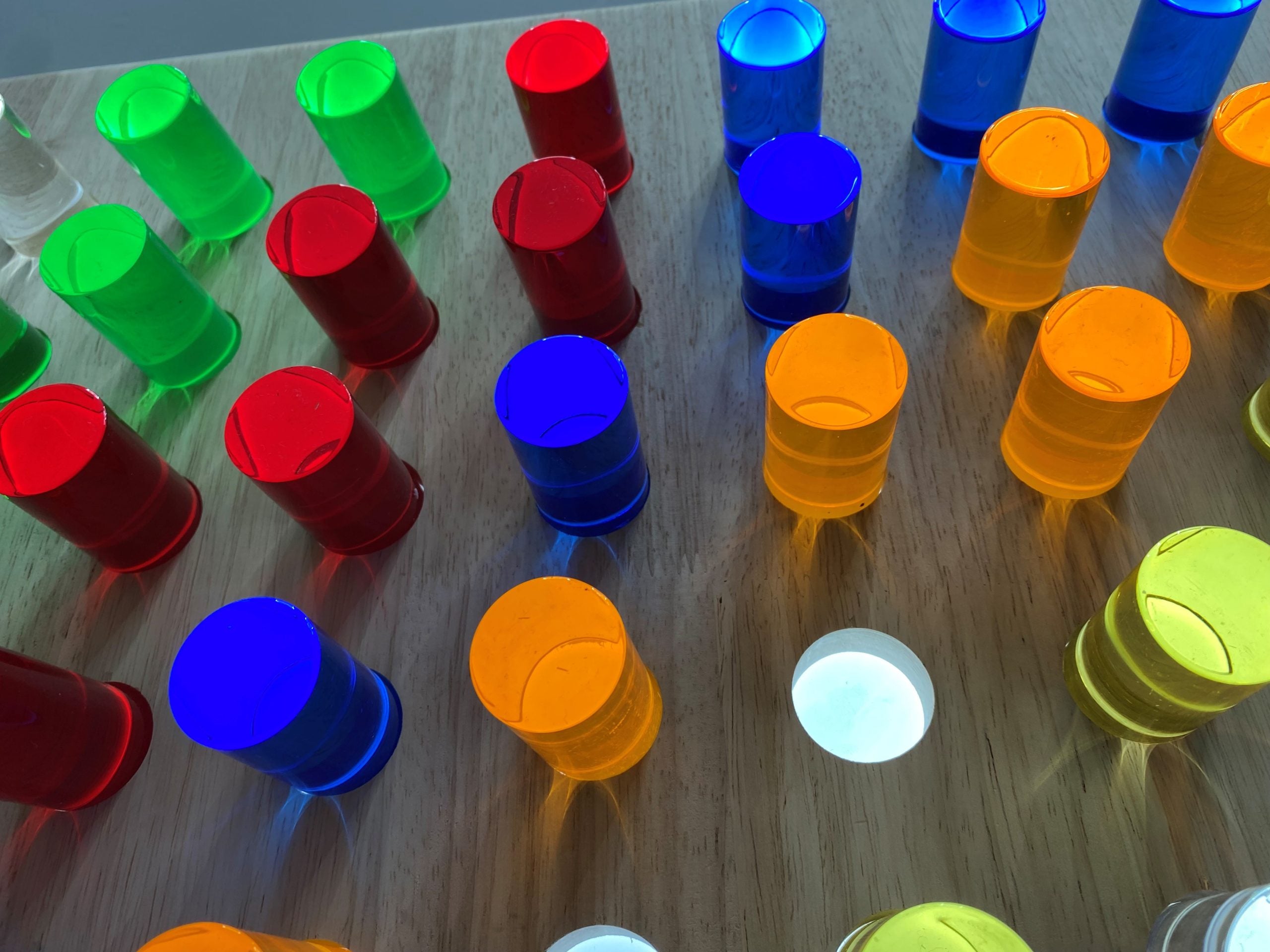 Table Top Panel with Coloured Rods