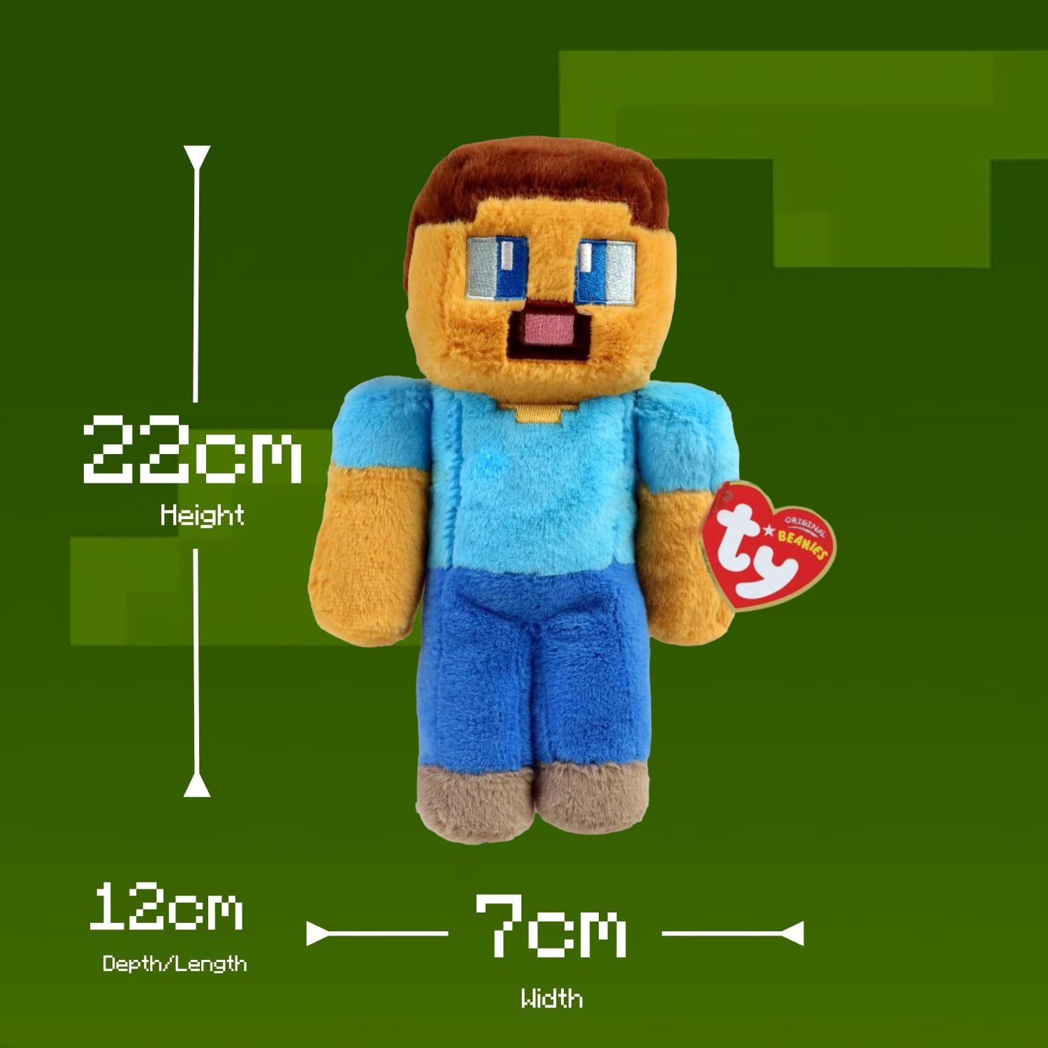 TY Beanie Babies Collection - Minecraft Steve