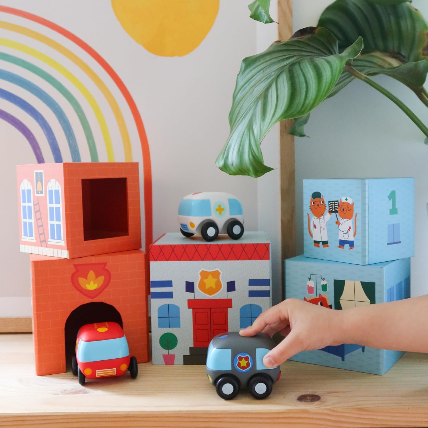 TopaniCar Stacking Cubes Car