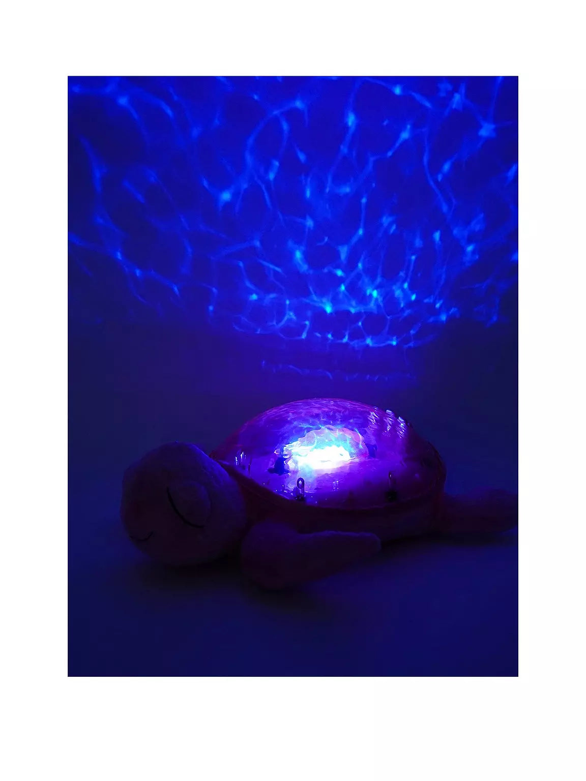 Tranquil Turtle Pink USB C Rechargeable Nightlight Ocean Projector Sleeping Aid