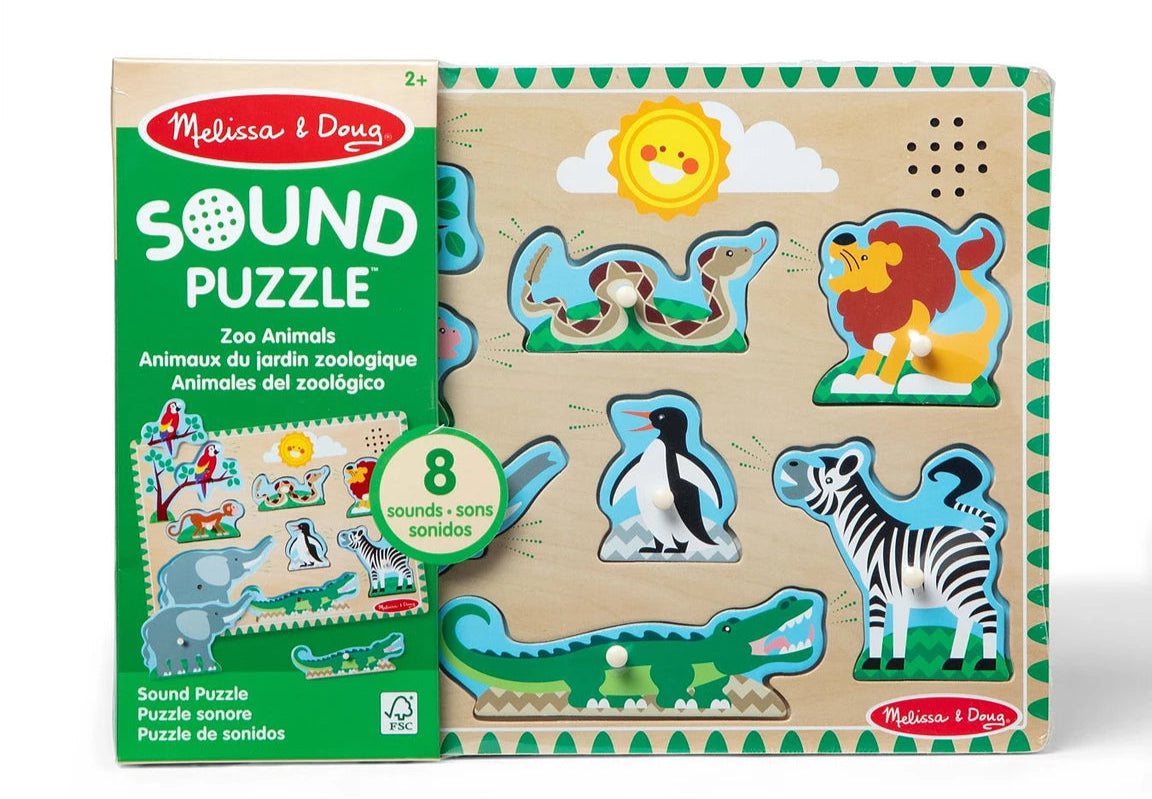 Melissa & Doug Zoo Animals Sound Puzzle
