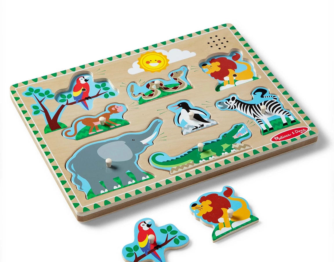 Melissa & Doug Zoo Animals Sound Puzzle