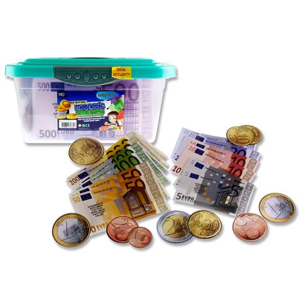 Clever Kidz Tub 140 Magnetic Pp Euro Money Teaching Set Asst