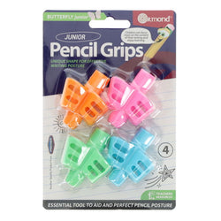 Clever Kidz Ormond Card 4 Butterfly Junior Pencil Grips
