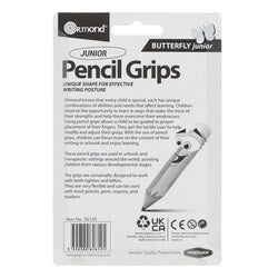 Clever Kidz Ormond Card 4 Butterfly Junior Pencil Grips