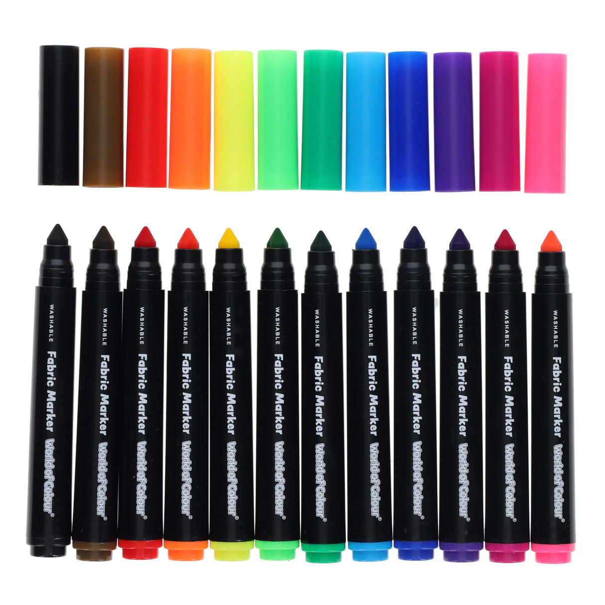 Washable Fabric Markers - Pack of 12