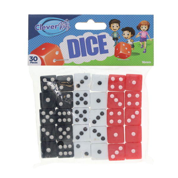 Dice 16mm - Dots (Pack of 30)
