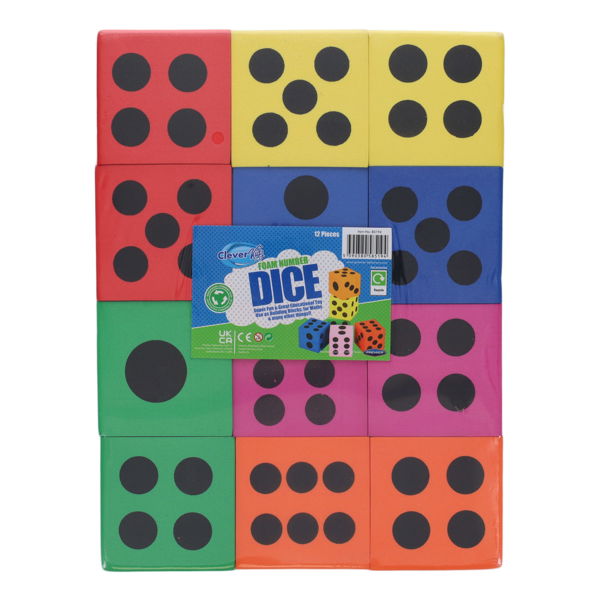 Foam Dice - Pack of 12