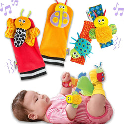 Lamaze Baby Foot and Wrist Rattle Set