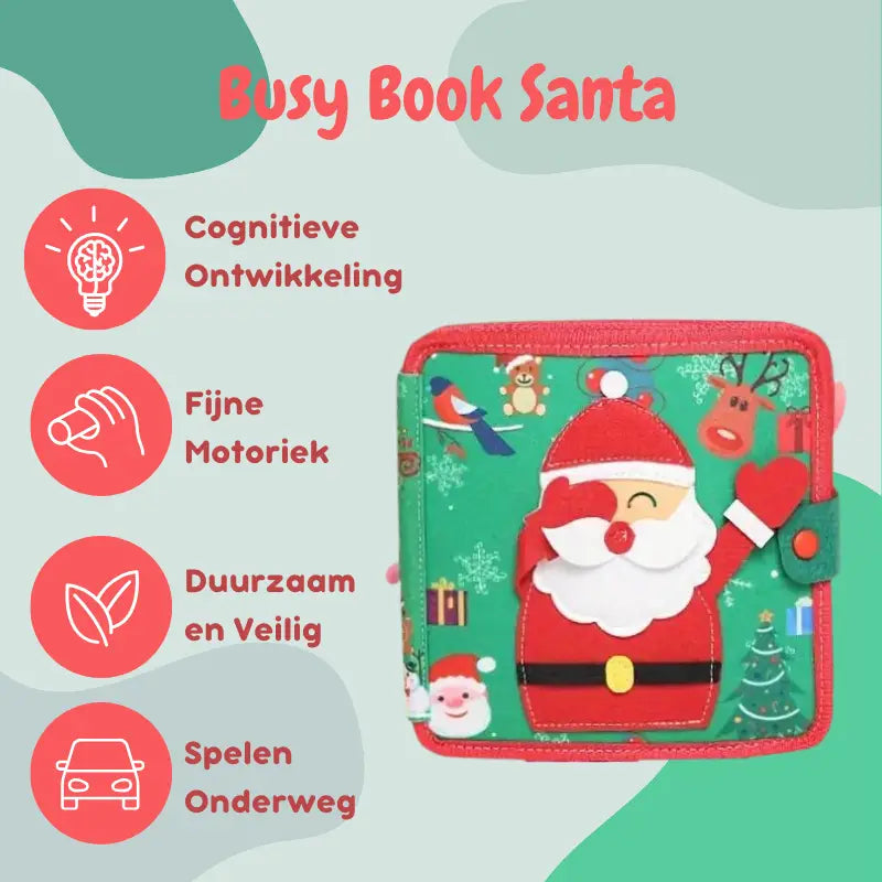 Montessori Busy Board Book Christmas