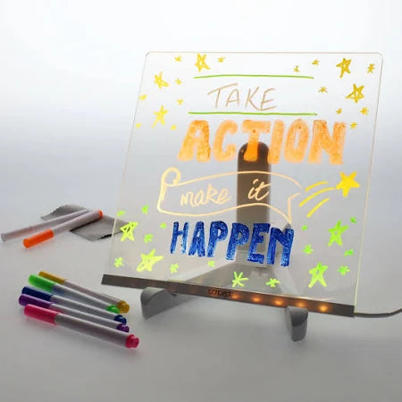 Acrylic LED Notice Board 200mm x 200mm