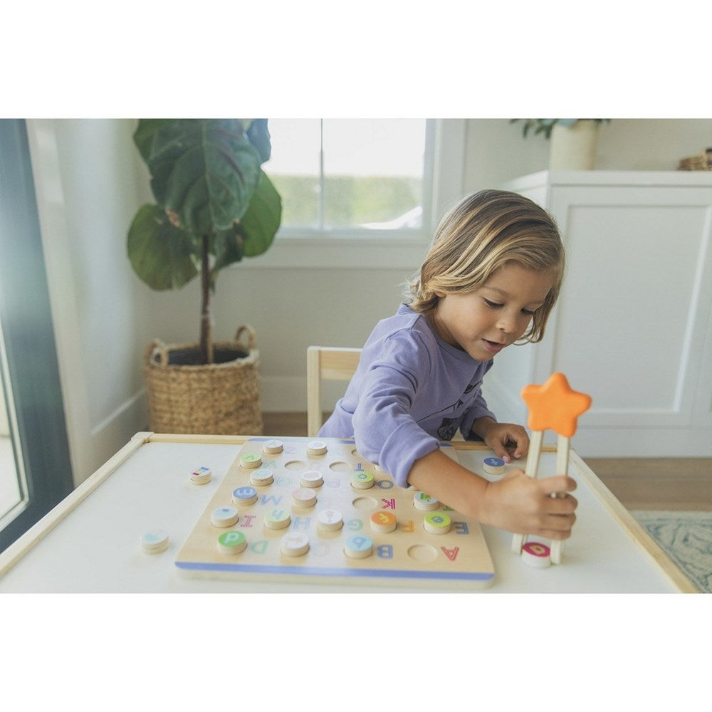 ABCs & Letter Sounds Wooden Puzzle