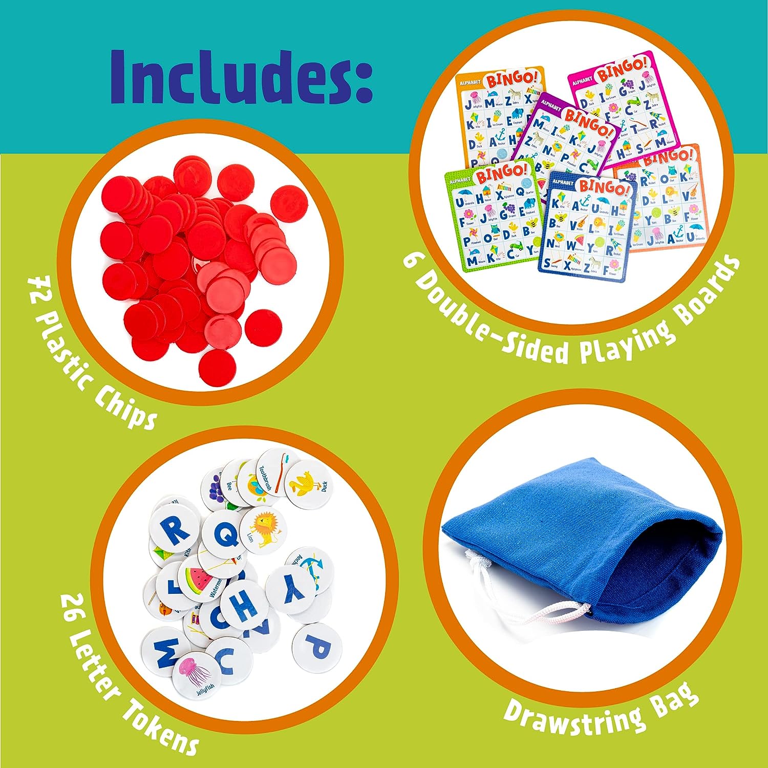 Peaceable Kingdom Alphabet Bingo!