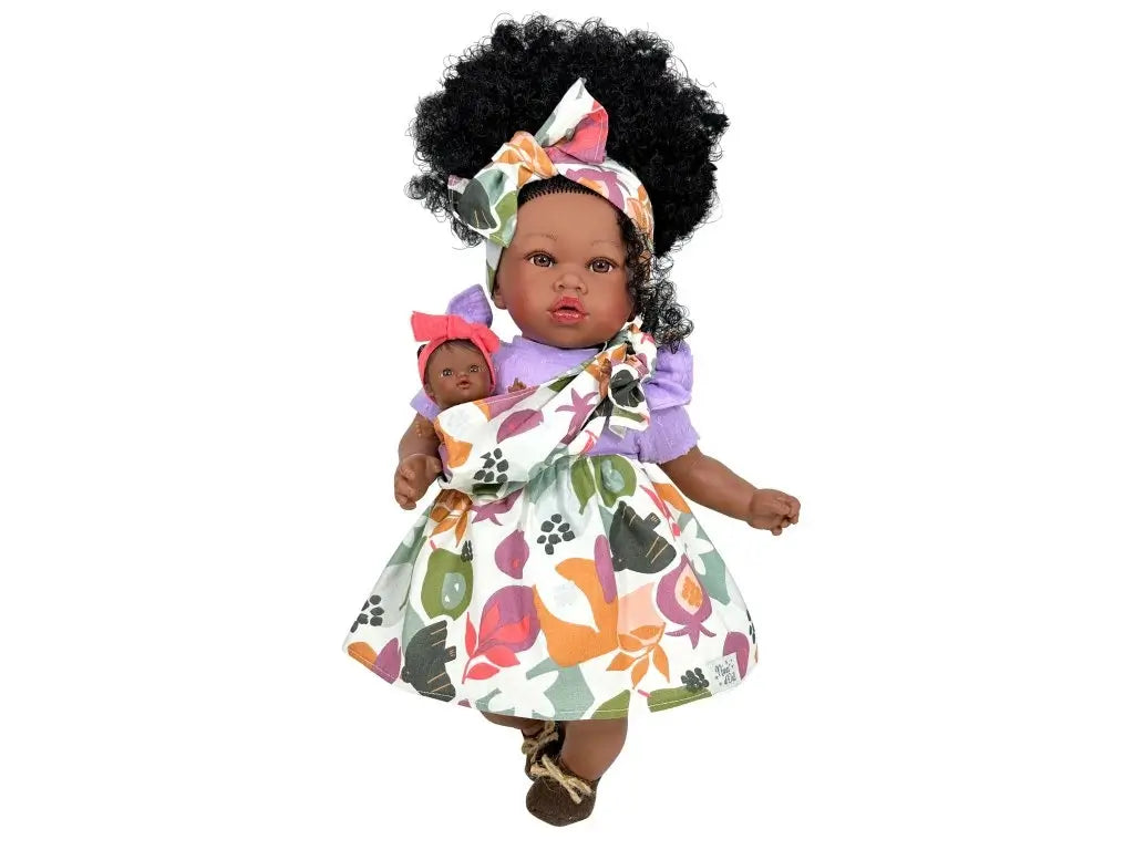 Handcrafted maria Doll with Baby by Nines d oniel doll - Made in Spain