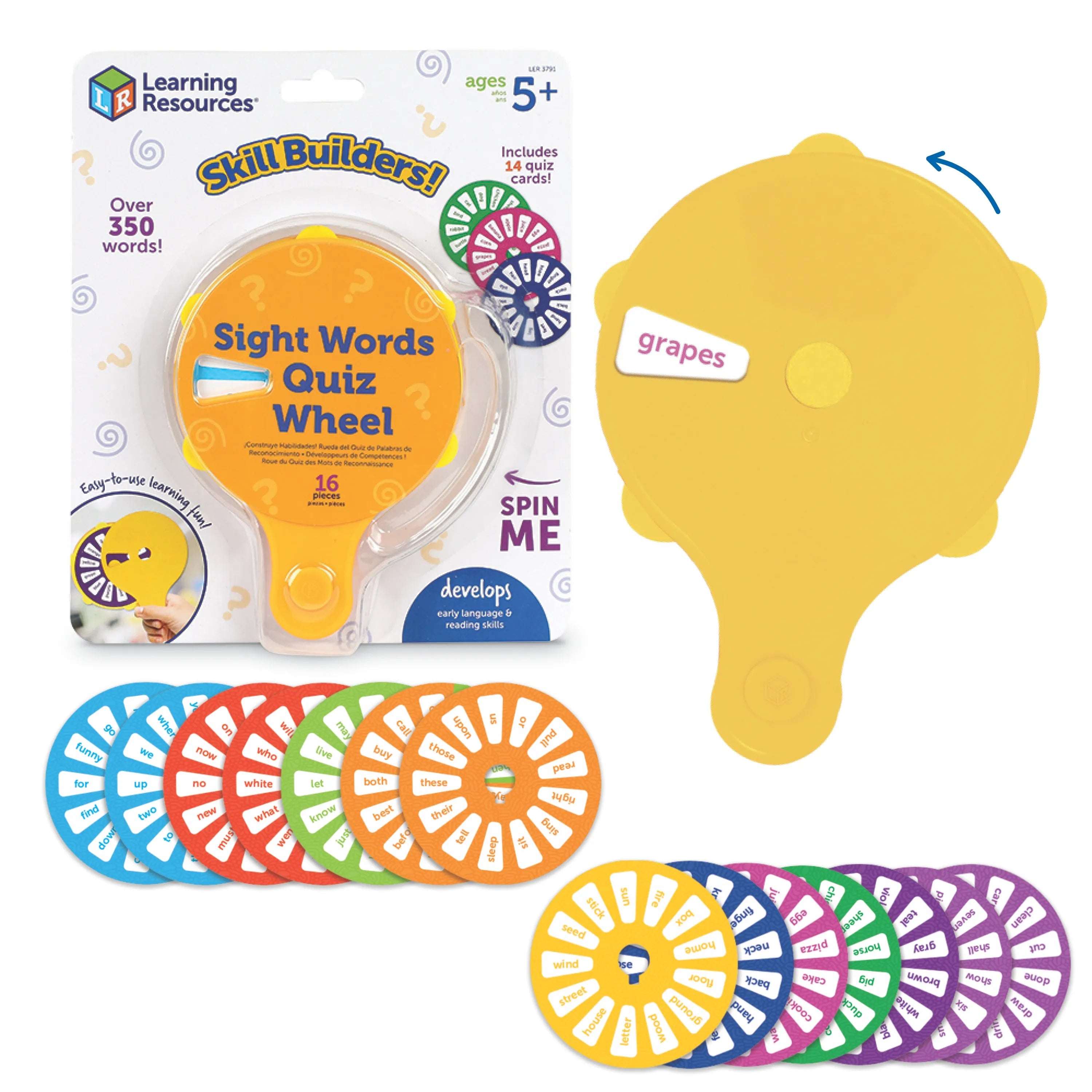 Skill Builders! Sight Words Quiz Wheel