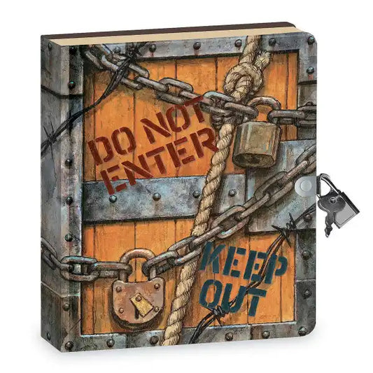 Keep Out Lock and Key Diary