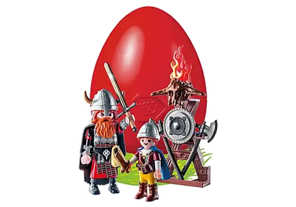Playmobil Easter Vikings with Shield Gift Egg